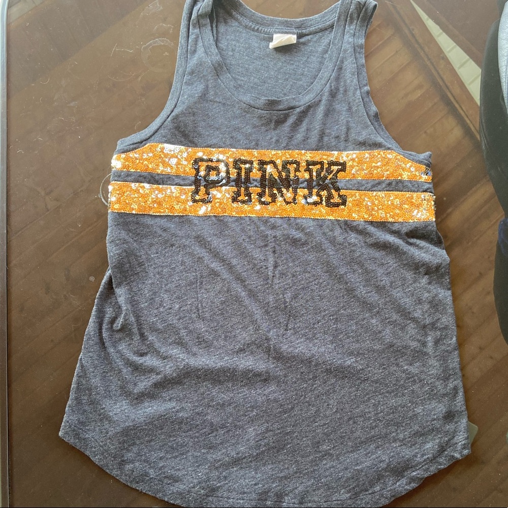GRAY PINK TANK